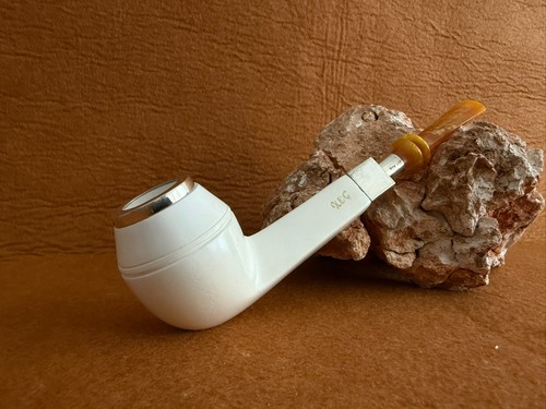 Meerschaum pipe silver - pipe,, spigot
