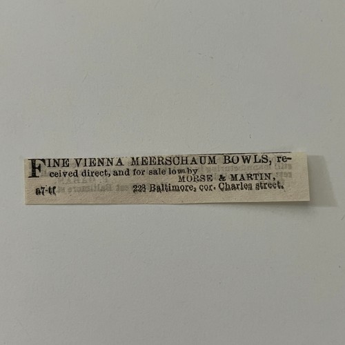 Vienna meerschaum bowls morse - vienna,